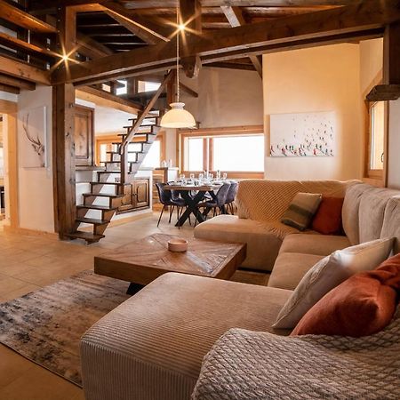 Chalet Vue Mont-Blanc, +4 Chambres, Cheminee Megève Exterior foto